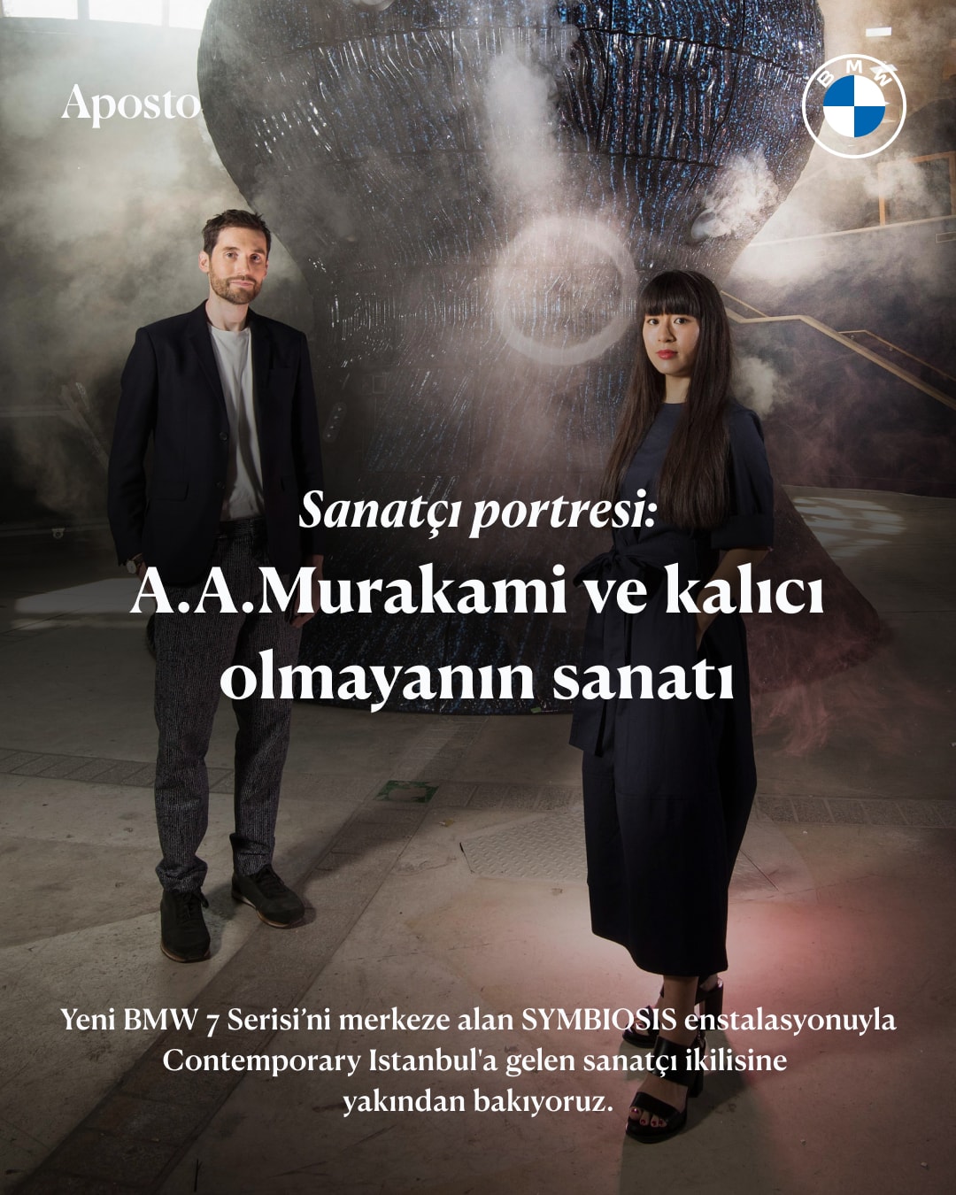 Sis ve plazma gibi kalıcı olmayan malzemelerle çalışan sanatçı ikilisi A.A.Mura…