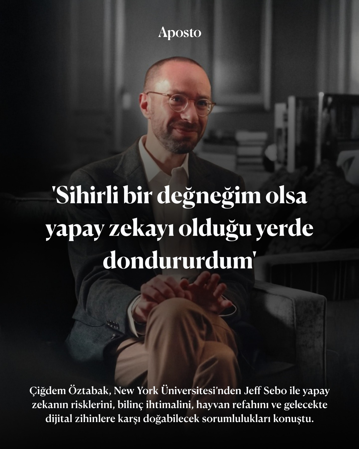Yapay zeka konusunda oldukça endişeliyim. Bu teknoloji şimdiden son derece dönü…