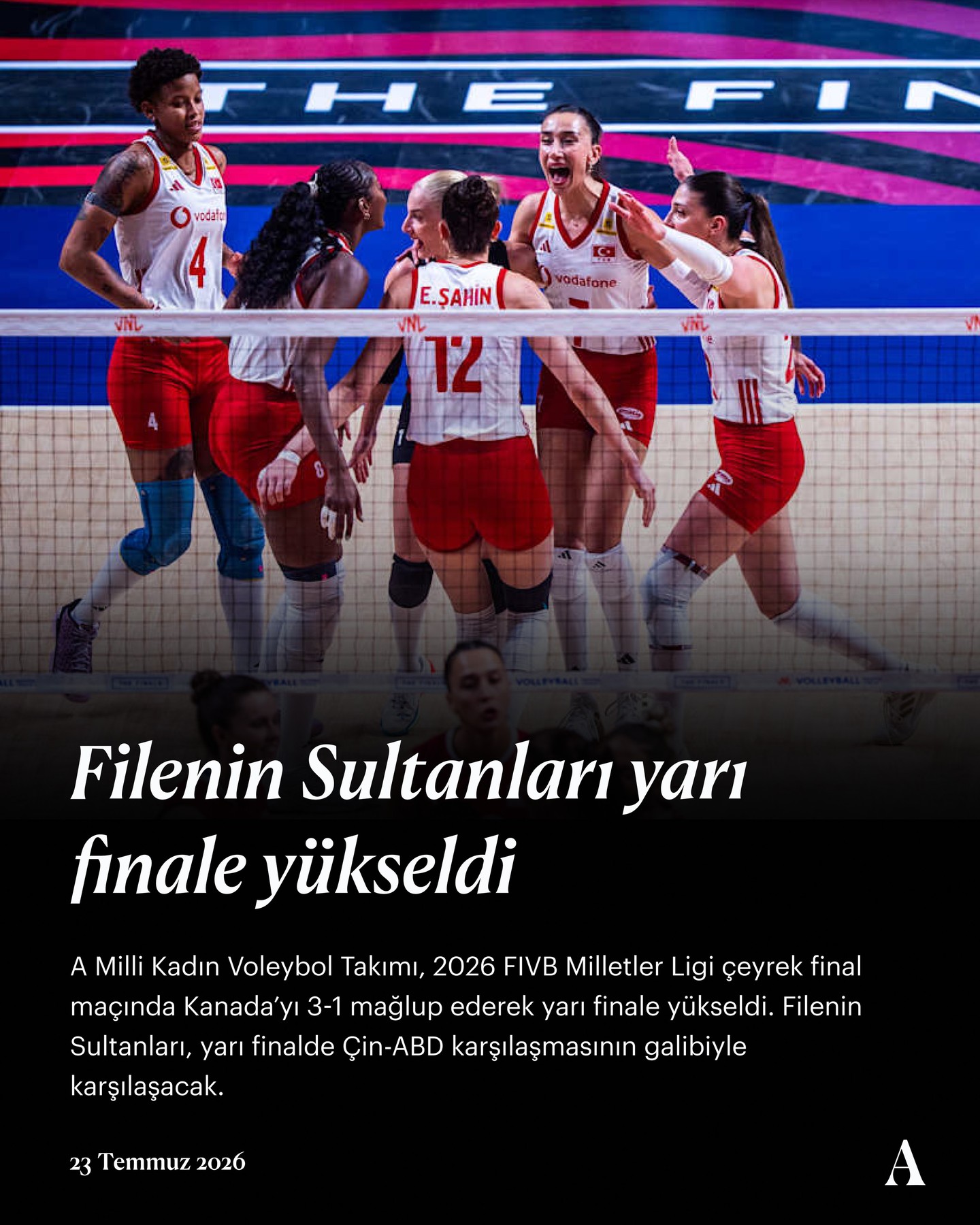 Filenin Sultanları, üst üste sekizinci kez adını yazdırdığı Voleybol Milletler…